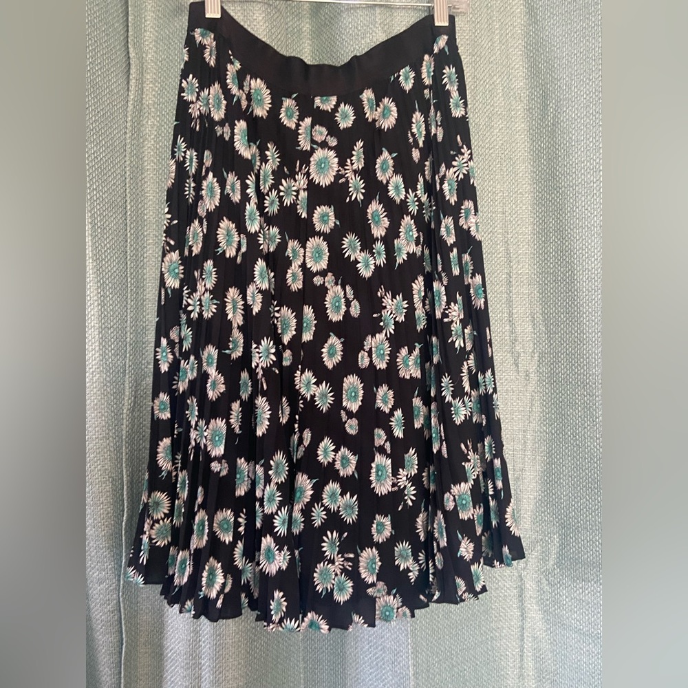 Black and floral skirt.
